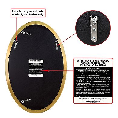 Empire Art Direct Oval Wall Mirror