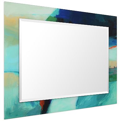 Empire Art Direct Sky Rectangular Beveled Wall Mirror