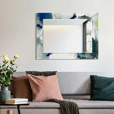 Empire Art Direct Ephemeral Rectangular Beveled Wall Mirror