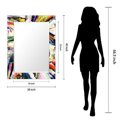 Empire Art Direct Rock Star Rectangular Beveled Wall Mirror