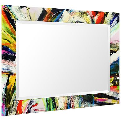 Empire Art Direct Rock Star Rectangular Beveled Wall Mirror