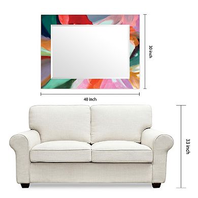Empire Art Direct Integrity of Chaos Rectangular Beveled Wall Mirror