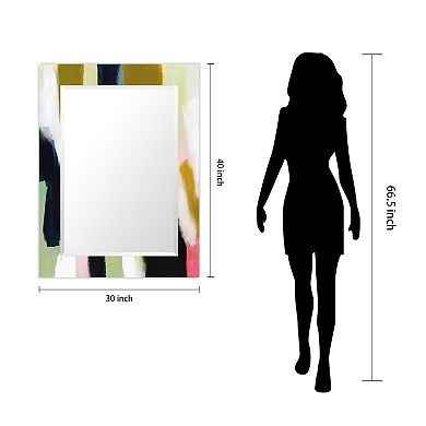 Empire Art Direct Sunder Rectangular Beveled Wall Mirror