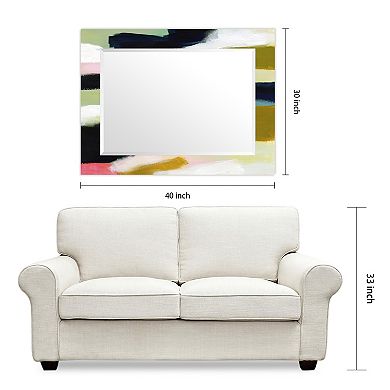 Empire Art Direct Sunder Rectangular Beveled Wall Mirror