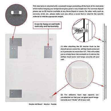 Empire Art Direct Sunder Rectangular Beveled Wall Mirror
