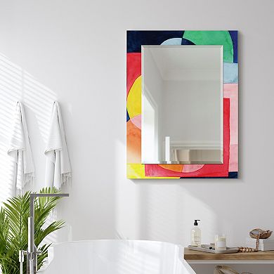 Empire Art Direct Launder Rectangular Beveled Wall Mirror 