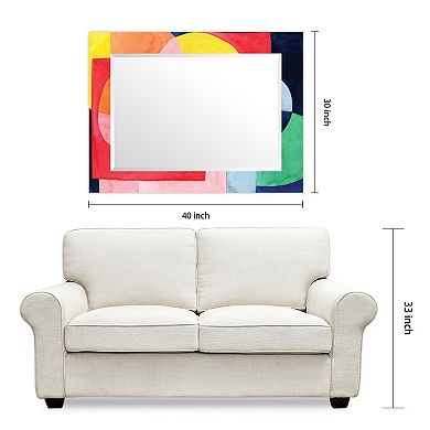 Empire Art Direct Launder Rectangular Beveled Wall Mirror
