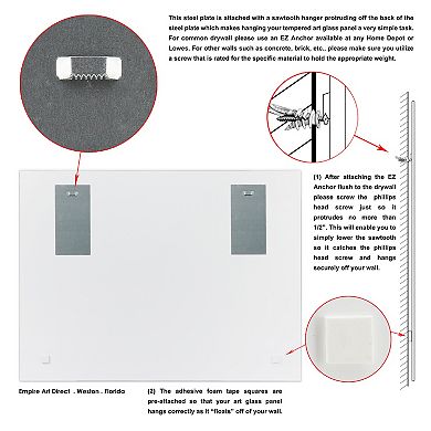 Empire Art Direct My New York Rectangular Beveled Wall Mirror