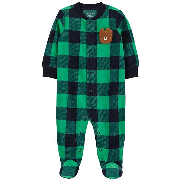 Carter's buffalo plaid pajamas hot sale