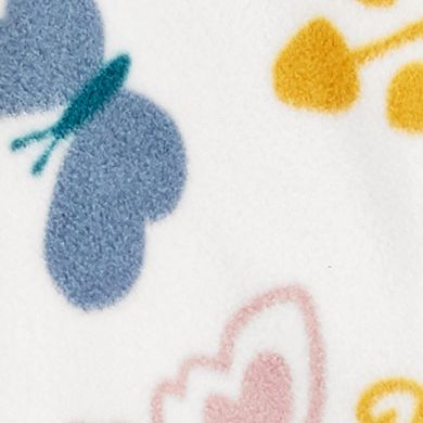 Baby Girl Carter's Butterfly Snap-Up Fleece Sleep & Play