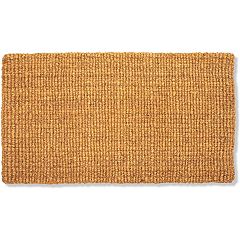 Plain Coco Coir Door Mat, Bare Natural Unadorned Doormat for Outdoor  Entries, Suitable for Inside and Outside Use for Cleaning Men's and Women's  Sandals, Shoes, and Boots (30x17 in)