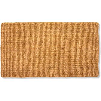 Plain Coco Coir Door Mat - 17" X 30" Bare Natural Doormat For Outdoor Entrance