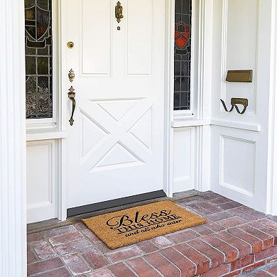 Coco Coir Bless This Home and All Who Enter Door Mat for Front Entrance (17 x 30 In)