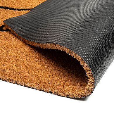 Fall Welcome Mat for Thanksgiving Front Door, Gather Somewhere Else, 17 x 30 In