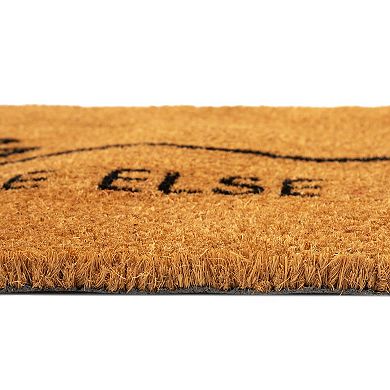 Fall Welcome Mat for Thanksgiving Front Door, Gather Somewhere Else, 17 x 30 In
