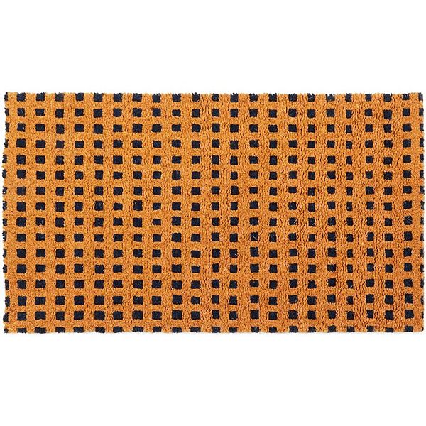 Modern Doormat, Natural Coco Coir Outdoor Mat (17 x 30 Inches)