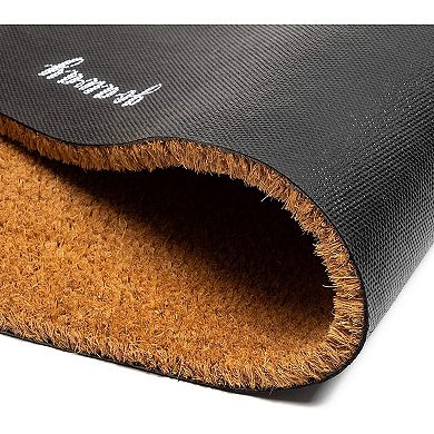 Natural Coir Doormat, Welcome Mat for Front Door (30 x 17 In)