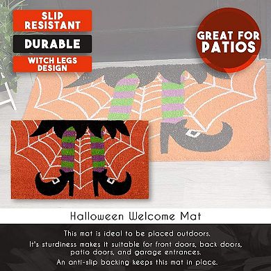 Funny Outdoor Doormat, Home Halloween Decorations, Coir, Anti-Slip (17 x 30 In)
