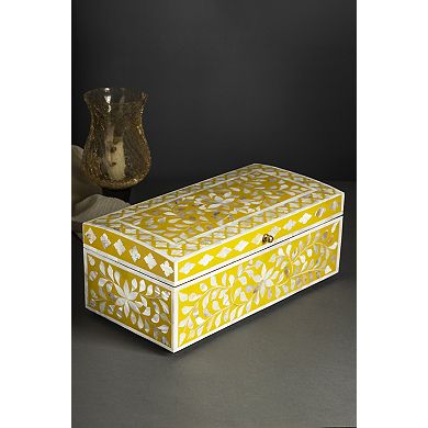 Jodhpur Mother of Pearl Decorative Box, Grey