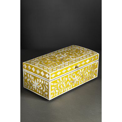 Jodhpur Mother of Pearl Decorative Box, Grey