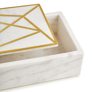 Nigel Marble Decorative Box - Large