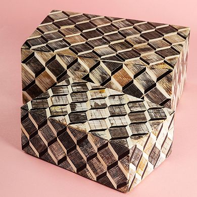 Leela Decorative Boxes, Set of 2