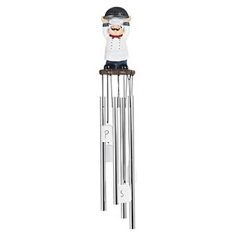 FC Design 23" Long Chef Round Top Wind Chime Perfect Gifts for Holiday Patio Garden Decor