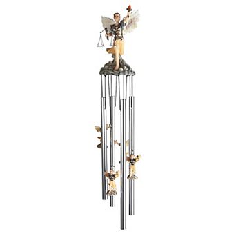 FC Design 23" Long Archangel Uriel Round Top Wind Chime Garden Patio Decoration Perfect Gifts for Holiday Patio Garden Decor