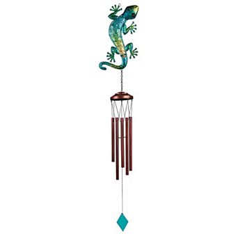 FC Design 40" Long Green Lizard Wind Chime Perfect Gifts for Holiday Patio Garden Decor