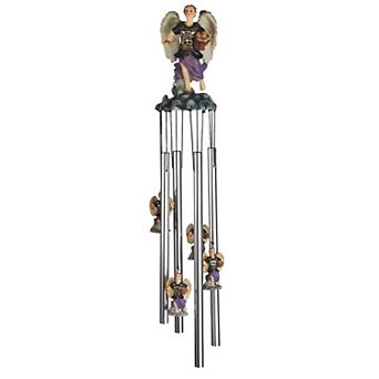 FC Design 23" Long Archangel Barachiel Round Top Wind Chime Garden Patio Decoration Perfect Gifts for Holiday Patio Garden Decor