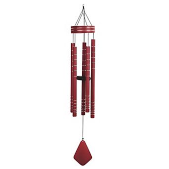 FC Design 40" Long Tuned Wind Chime Traditional Red Tube Perfect Gifts for Holiday