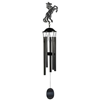 FC Design 38" Long Metal Brown Horse Silhouette Wind Chime Perfect Gifts for Holiday Patio Garden Decor