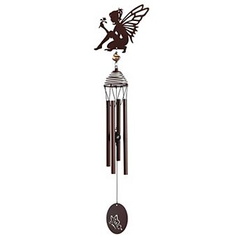 FC Design 27" Long Metal Brown Fairy Wind Chime Perfect Gifts for Holiday Patio Garden Decor