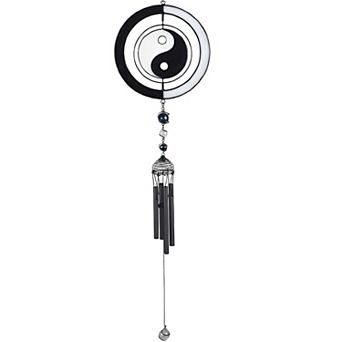 FC Design 33" Long Ying Yang Oriental Wind Chime Garden Patio Decoration Perfect Gifts for Holiday Patio Garden Decor
