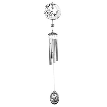 FC Design 28" Long Pewter Celestial Wind Chime Perfect Gifts for Holiday Patio Garden Decor