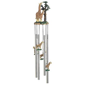 FC Design 23' Long Giraffe with Baby Round Top Wind Chime Perfect Gifts for Holiday Patio Garden Decor