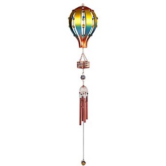 FC Design 34" Long Blue and Gold Air Balloon with Copper Gem Perfect Gifts for Holiday Home Room Decor
