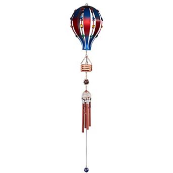 FC Design 34" Long Blue and Red Air Balloon with Copper Gem Perfect Gifts for Holiday Home Room Decor