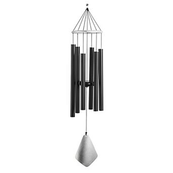 FC Design 34" Long Tuned Wind Chime Traditional Black Tube Perfect Gifts for Holiday Patio Garden Decor