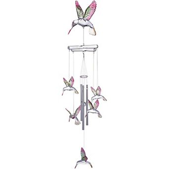 FC Design 19" Long Hummingbird Acrylic Wind Chime Garden Patio Decoration Perfect Gifts for Holiday Patio Garden Decor