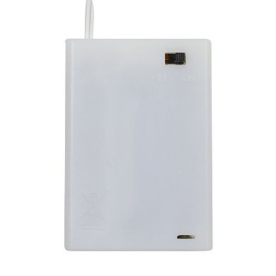 30" Pre-Lit LED Snow White Christmas Wreath - Multicolor Lights