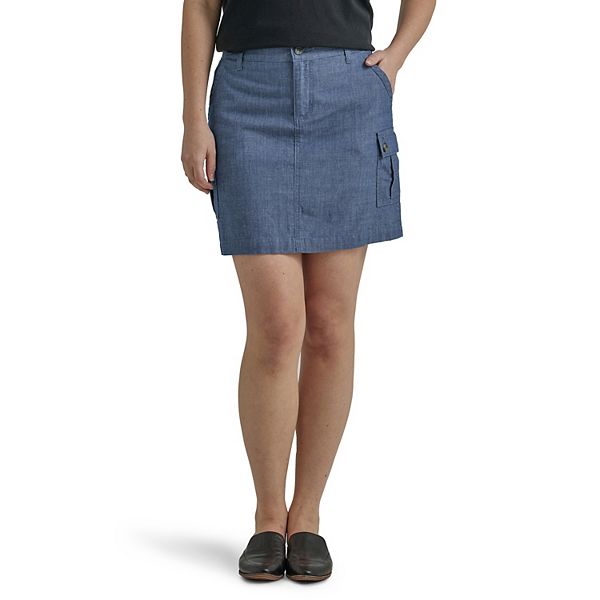Women's Lee Flex-To-Go Skort Color: Chambray Size: 14