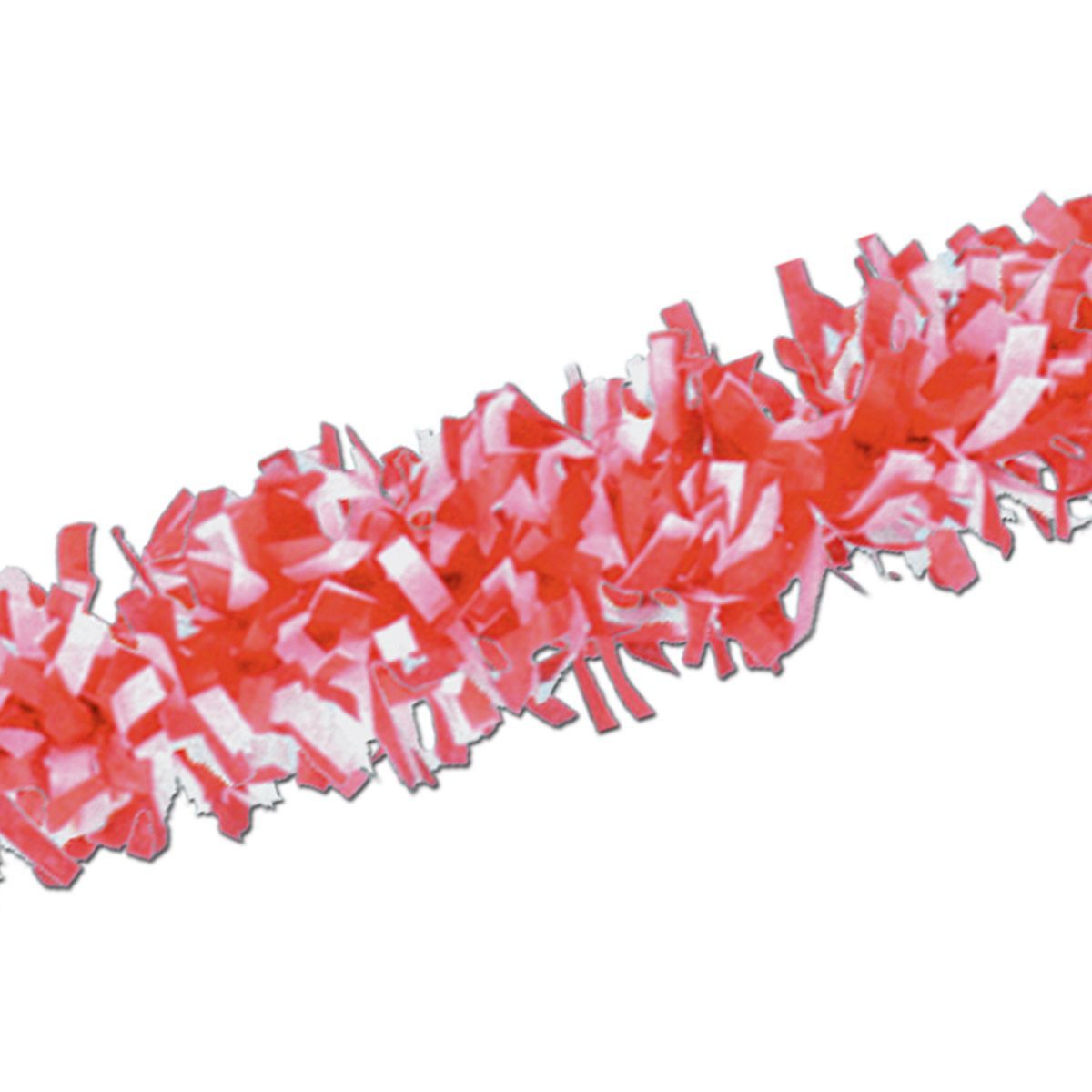 Red And White Twisted Tinsel Garland