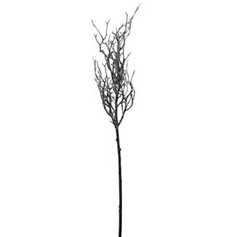 43" Brown and White Frosted Artificial Christmas Poplar Tree Branch