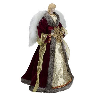 strapless open back dress Katherine's Collection Penelope Poinsettia Angel Tree Topper main image 0