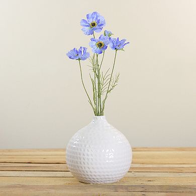 32" Blue Cosmos Artificial Decorative Floral Spray