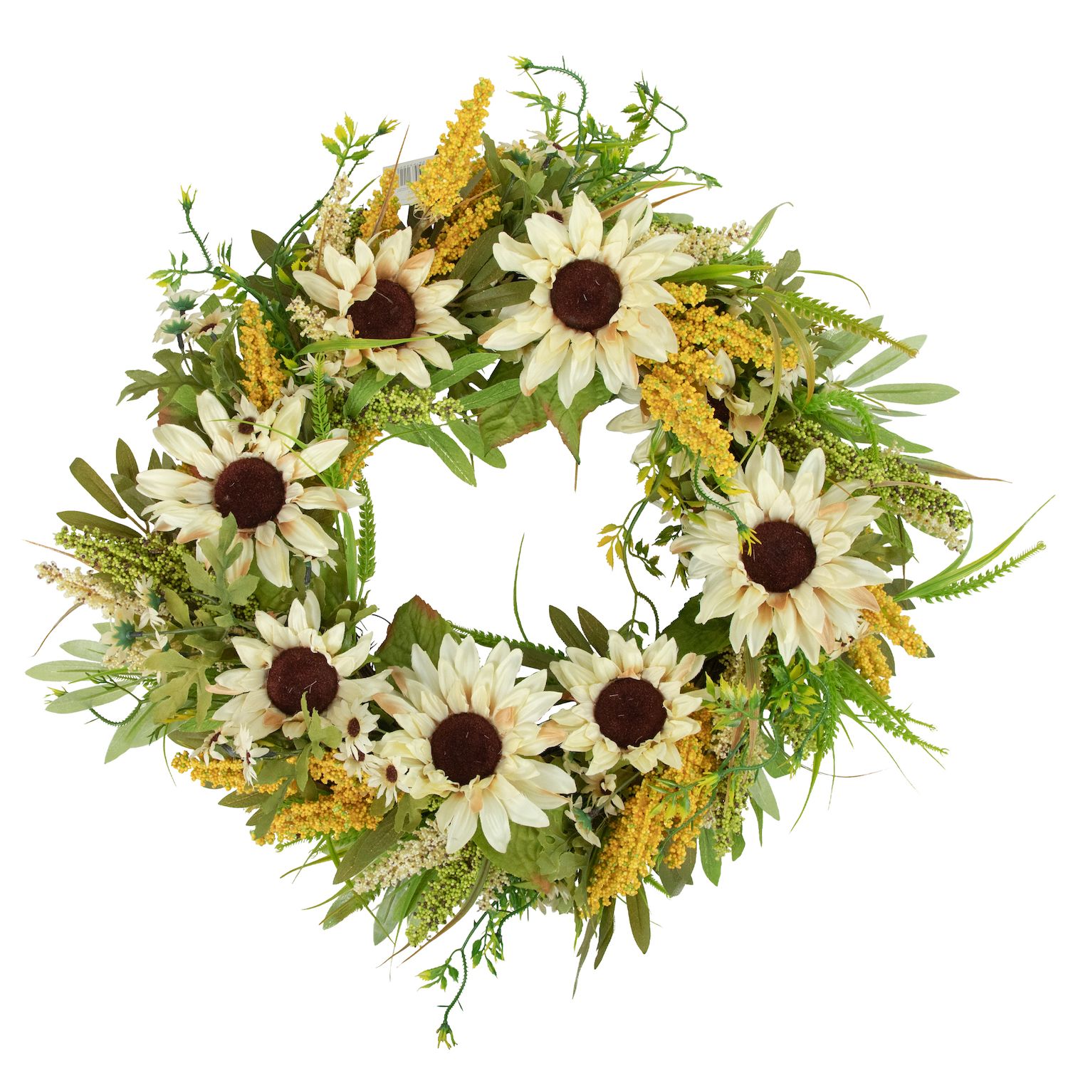 2 Bunches Artificial Sunflowers with Stems for Faux Floral Arrangements,  Table Centerpieces, Wedding Decor (13.5 In)