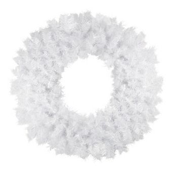 Icy White Iridescent Spruce Artificial Christmas Wreath - 36-Inch Unlit