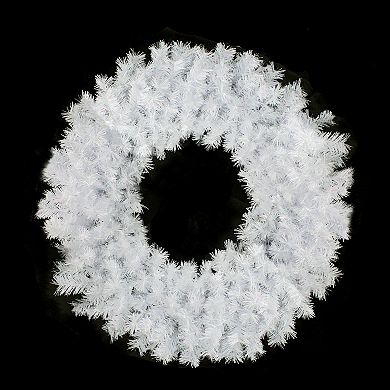 Icy White Iridescent Spruce Artificial Christmas Wreath - 36-Inch Unlit
