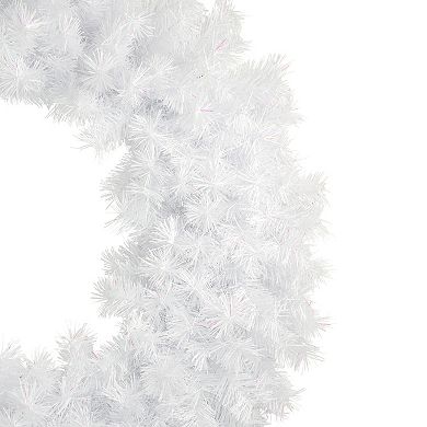 Icy White Iridescent Spruce Artificial Christmas Wreath - 36-Inch Unlit